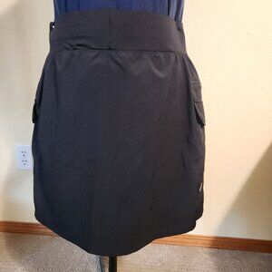 Women's Black Cargo Style Skorts